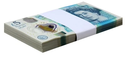 Great Britain 5 Pounds, 2015, P-394, UNC Polymer X 100 PCS Bundle Pack - Image 1 of 2