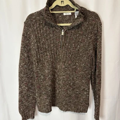 Suéter Pullover Liz Claiborne Vintage Años 90 Para Mujer Talla L Marrón Chocolate Foto 1 de 4