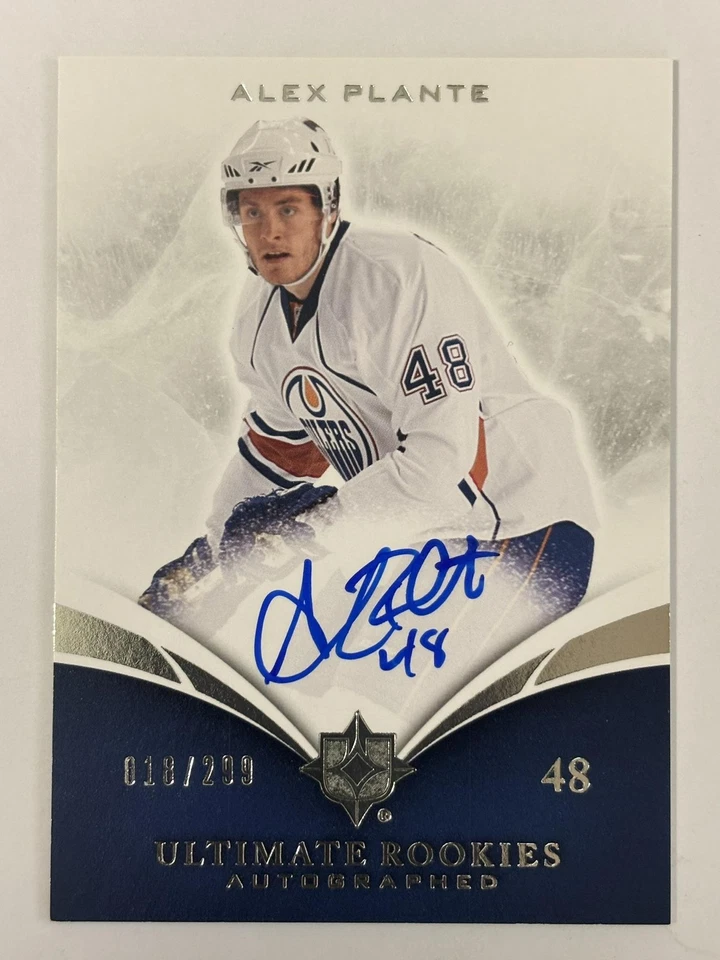 Alex Plante 2010-11 Ultimate Collection Auto #114 #/299 - Edmonton Oilers - Image 1 of 2