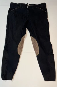 Dover Saddlery Pants Womens 34x24 Black Stretch Riding Pants - Picture 1 of 7
