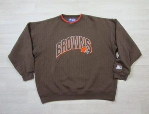 Vintage Cleveland Browns Starter Sweatshirt Size (2XL) 90s NFL Football Team - Picture 1 of 11