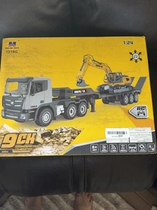 RC Semi Truck & Excavator Set 2.4Ghz Remote Control Toys 1:24 RC - Picture 1 of 13