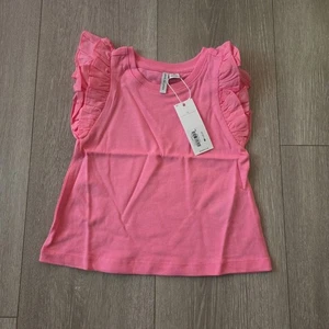 Janie & Jack Girls Ruffle Top Size 2 Pink - Picture 1 of 2