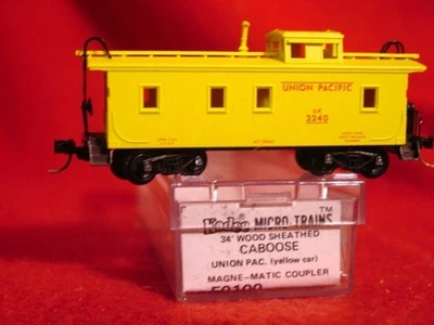 KD 50100-1  UNION PACIFIC  (U.P)  34' Wood Caboose #3240 'NEW'N-SCALE - Image 1 of 3
