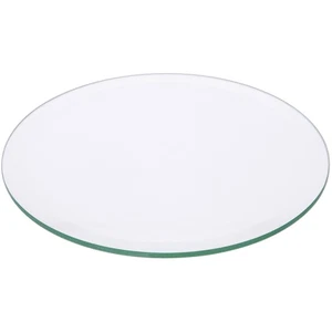 Plymor 6" Round, 5mm Thick Beveled Clear Glass Circle - Picture 1 of 1