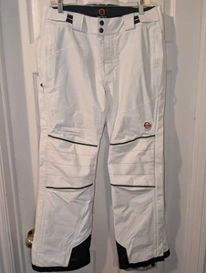 Pantalones de esquí de snowboard Artica para hombre medianos blancos negros rojos GT cremallera lateral elástica  - Imagen 1 de 13