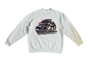 Vintage Tom Brady Super Bowl XXXVI Champions Crewneck 2002 Rare XL - Bild 1 von 13