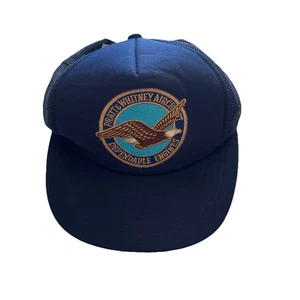 Designer Award Mens Mesh Back Snap Back Hat Cap Aircraft Engines Vintage 90s - Picture 1 of 5