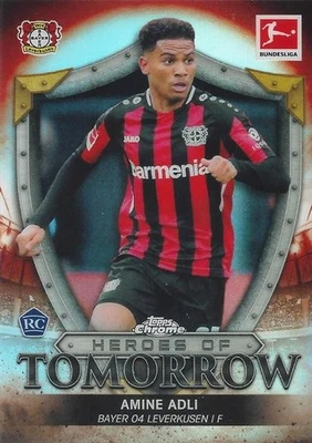 2021-22 Topps Chrome Bundesliga Soccer Cards - Heroes of Tomorrow - Image 1 of 4
