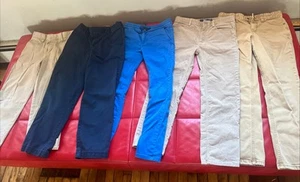 Boys Pants Lot Size 10 Mini Boden Vineyard Vines Lands End Khakis Cords Clothing - Picture 1 of 10