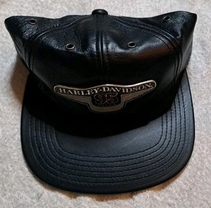 Cappello berretto baseball pelle regolabile Harley Davidson 95 anni 1903-1998 - Foto 1 di 8