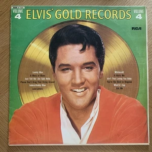 ELVIS PRESLEY Elvis' Golden Records Volume 4 LP Canadian RCA 1978 Gold Vinyl Pop - Picture 1 of 3