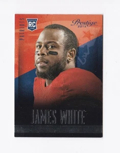 Prestige #244 James White 2014 radiocontrol Wisconsin Badgers New England Patriots - Imagen 1 de 2