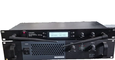 MC Crypt UHF-2032 MP5000 Wirless Microphone Verstärker Mikrophone Omnitronic VHF - Bild 1 von 4