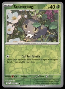 Scatterbug 005/191 Reverse Holo SV08: Surging Sparks NM - Picture 1 of 2