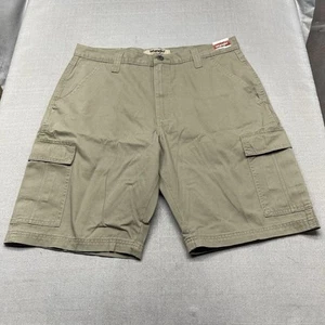 Wrangler Cargo Shorts Men's 34” Waist Light Khaki Color - Picture 1 of 13