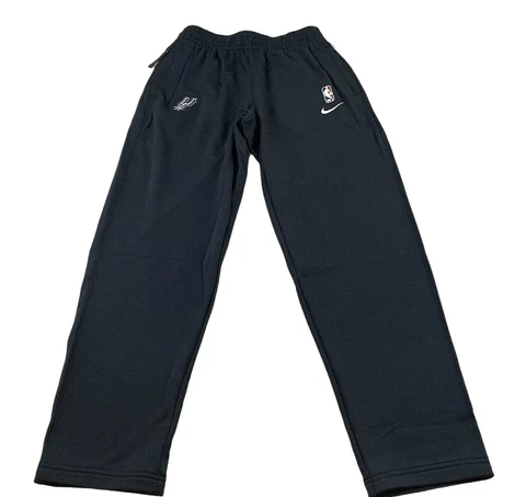 Nike NBA San Antonio Spurs DRY Men's Medium Dri Fit Pants AV1702-010 Black Cover