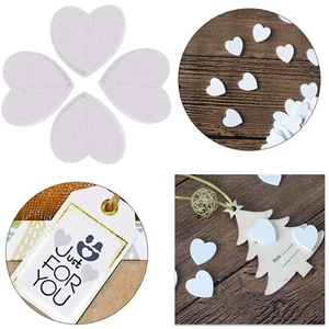 Madera MDF Formas de Corazón 2 cm Corte Láser MDF Etiquetas en Blanco Adornos Decoración - Imagen 1 de 12