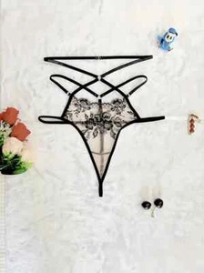 Sexy Women's Mesh See Through Thongs, Low Waist Panties XL - Picture 1 of 5