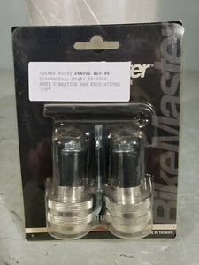 Bikemaster Antivibrant bar ends 7/8 Silver 15-6002 - Picture 1 of 2