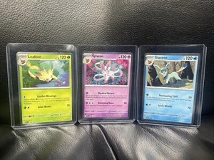 Pokemon Prismatic Evolutions Tech Sticker Black Star Promo Set 170 171 172 . - Picture 1 of 5