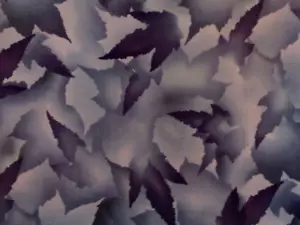 3+ YDS SHADES OF BLUE LEAVES 100% COTTON DAVID TEXTILES BETH BRUSKE - Picture 1 of 4