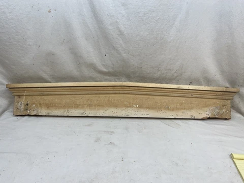 1890's Antique DOOR PEDIMENT Lintel Header ITALIANATE Style Arch Top Fir ORNATE Cover