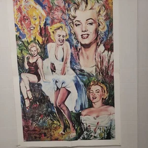 Marilyn Monroe Unframed Oil Paint Canvas Print Modern Wall Art Decor Artwork - Picture 1 of 12