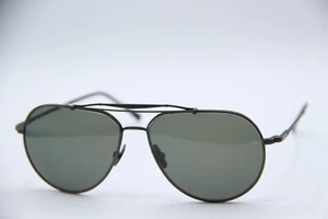 NEW JOHN VARVATOS V549 GUNMETAL BLACK AUTHENTIC SUNGLASSES 58-14 - Picture 1 of 5
