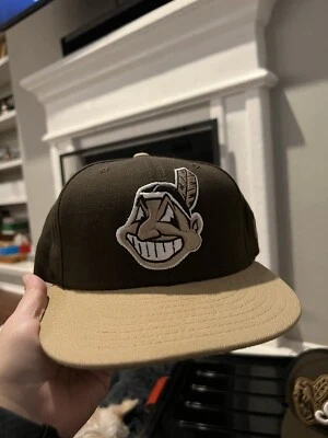 Brown Cleveland Indians 59Fifty 7 1/8 - Image 1 of 3