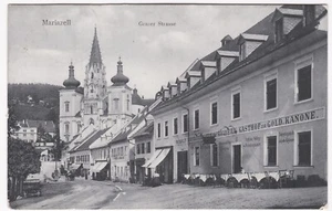 Mariazell,Grazer Strasse,Hotel Goldene Krone,1920 gelaufen - Imagen 1 de 2