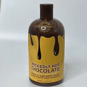 Bath & Body Works Temptations ~ WICKEDLY HOT CHOCOLATE ~ 3 IN 1 LARGE SIZE 16 oz - Picture 1 of 3