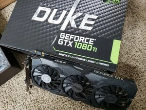 MSI DUKE GTX 1080 Ti FTW3 GAMING 11GB Graphics Card - Picture 1 of 1