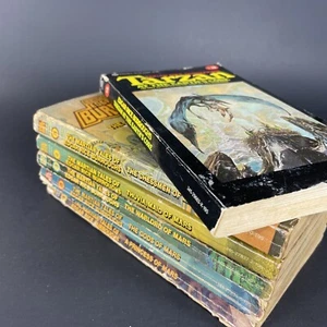 Lot 6 Edgar Rice Burroughs Novels, Martian Tales John Carter Of Mars; Tarzan #13 - Picture 1 of 17