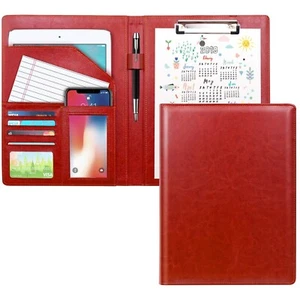 WAVEYU Padfolio Business/Resume Portfolio Folder, Leather Interview Portfolio... - Picture 1 of 7
