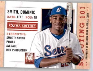 2013 Elite Scouting 101 Dominic Smith Rookie RC Insert MLB Mets #16 - Picture 1 of 2