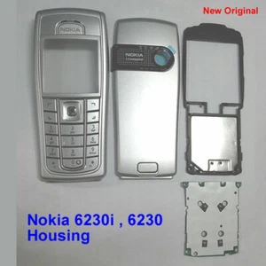 100% Genuine New Original Nokia 6230i Full Housing - Silver - Picture 1 of 6