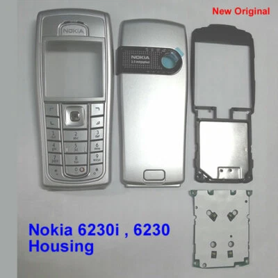 100% Genuine New Original Nokia 6230i Full Housing - Silver - Image 1 of 4