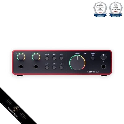 Focusrite Scarlett 2i2 4th Gen Music Audio Recording Interface Japan New - Image 1 of 4