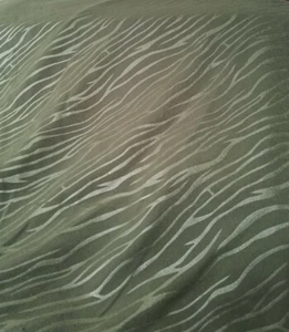 Wovenstretch Suede 45" Moleskin type Fabric BTY Animal strip design Olive Green  - Picture 1 of 2