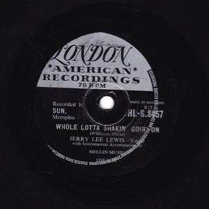 JERRY LEE LEWIS 78 WHOLE LOTTA SHAKIN' GOIN ON / IT'LL BE ME LONDON HLS 8457 V+ - Picture 1 of 2