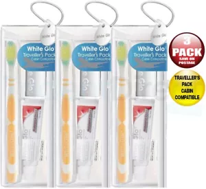 3x White Glo Professional Choice Whitening Toothpaste Travellers Pack - Picture 1 of 2