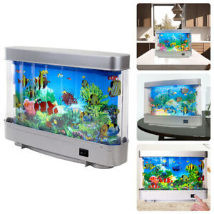 Frutiger Aero Lamp, Frutiger Aero Fish Lamp, Fake Fish Tank Mini Aquarium New