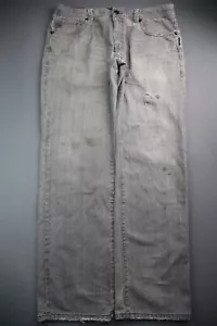 Herren Marc Ecko Jeans Slim Distressed Grau Größe 36x32 - Bild 1 von 12