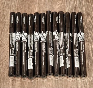 12PK ABSOLUT NEW YORK BLACK OUT Delineador Líquido NEGRO IMPERMEABLE STMEBL02 - Imagen 1 de 2