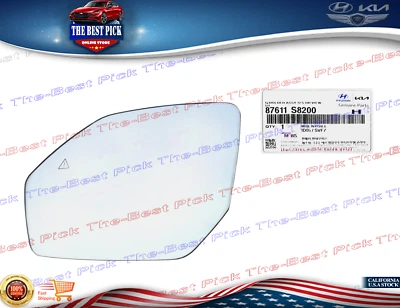 ⭐GENUINE⭐ Mirror GLASS LEFT HEATED + BSD For 20-24 Hyundai Palisade 87611S8200 - Image 1 of 2