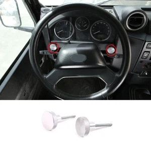 For Land Rover Defender 04-19 Silver Alloy Dashboard Insurance Cover Screw Bolts - Foto 1 di 9