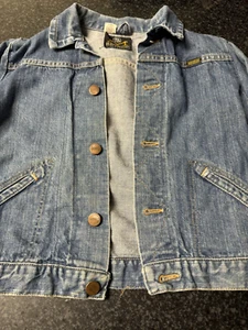 Vintage Maverick Blue Bell Jean Jacket - Child Size 12 - Made in USA - 70s - Picture 1 of 12