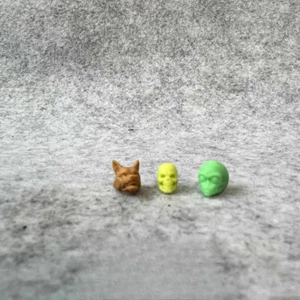 3pcs Mega Construx Bloks Call of Duty Halo Zombie Head Sculpture Accessories - Picture 1 of 5