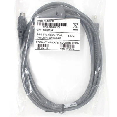 6FT PS2 Keyboard Wedge Cable For Motorola Symbol LS2208 LS4208 CBA-K01-S07PAR - Image 1 of 2